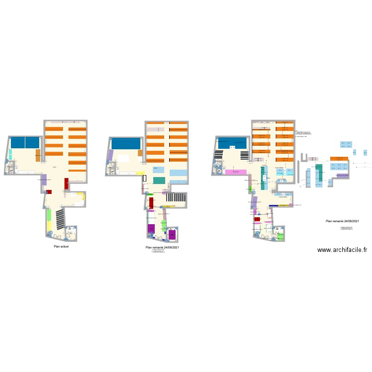 Capucins. Plan de 15 pièces et 717 m2