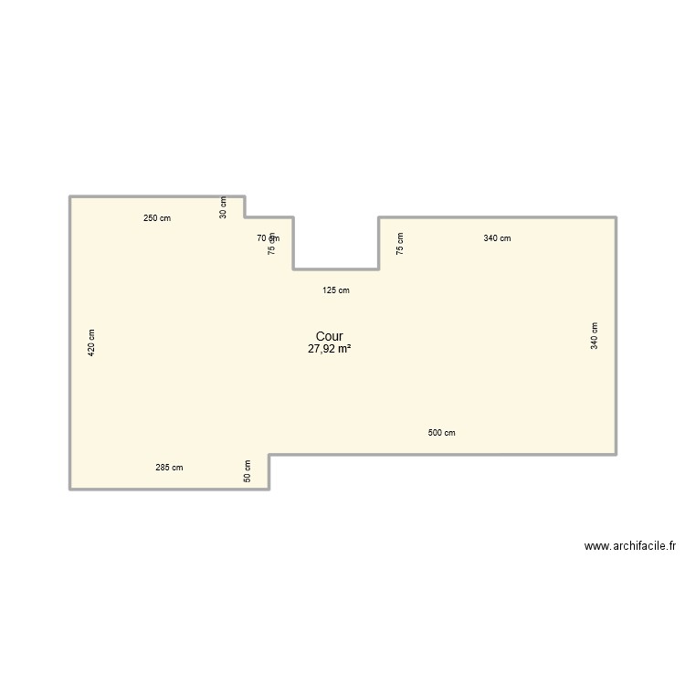 Jeannin - Cour. Plan de 0 pièce et 0 m2