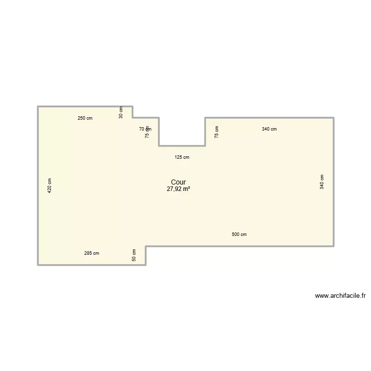 Jeannin - Cour. Plan de 