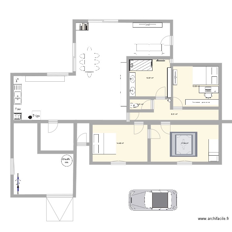 maison DE KEANU. Plan de 0 pièce et 0 m2
