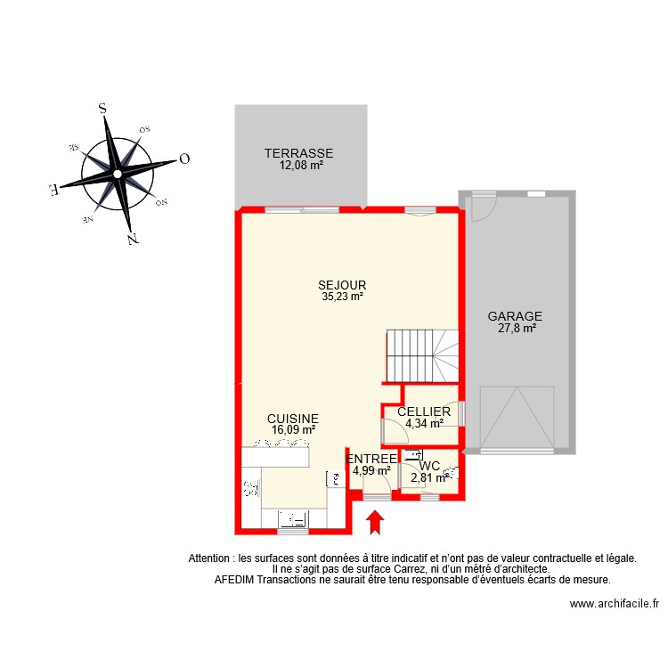 BI 7199 RDC . Plan de 0 pièce et 0 m2