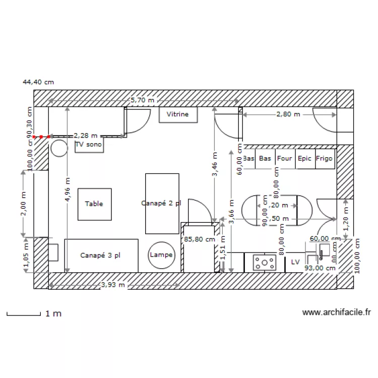 Salon escalier nord. Plan de Salon escalier nord. Plan de