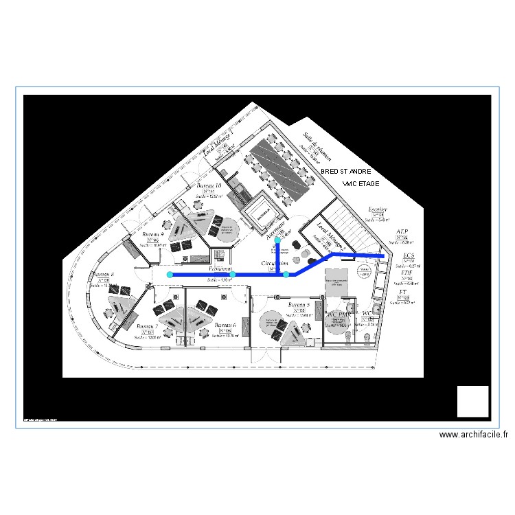 BRED VMC ETAGE. Plan de 0 pièce et 0 m2