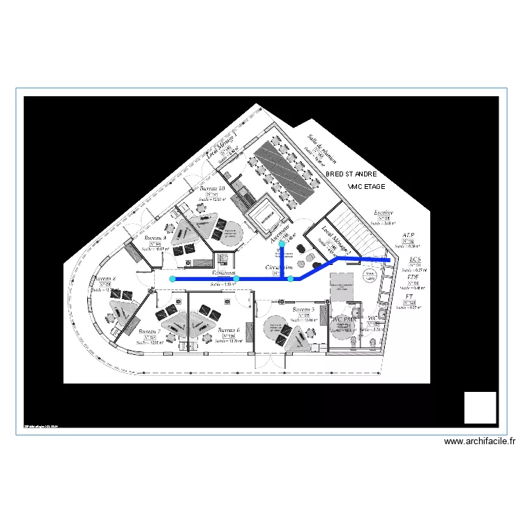 BRED VMC ETAGE. Plan de BRED VMC ETAGE. Plan de