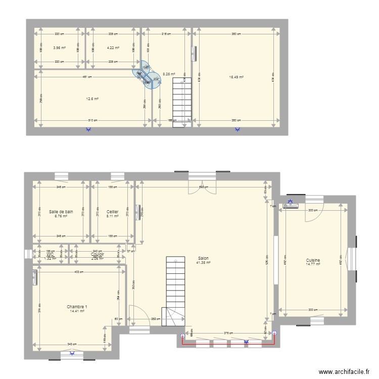 LFSC modif travaux chassier. Plan de 0 pièce et 0 m2