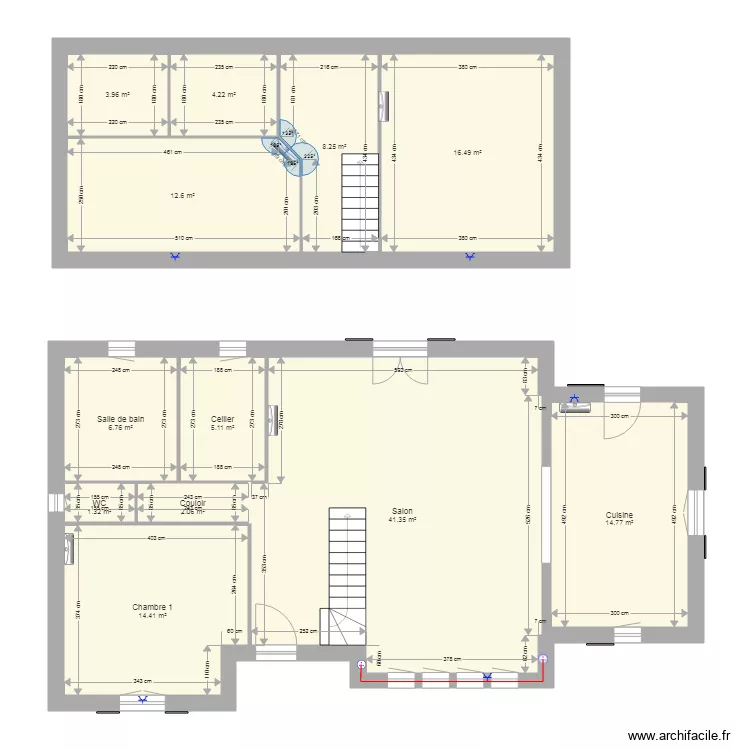 LFSC modif travaux chassier. Plan de 
