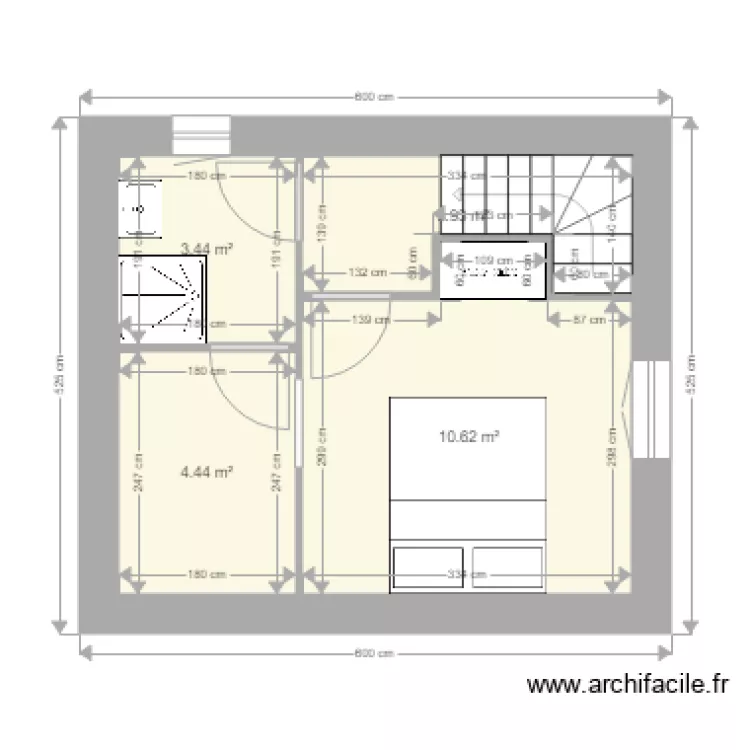 Petite maison. Plan de 