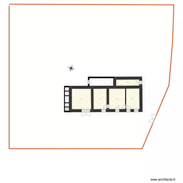 DORDIVES existant DEMANDE TRAVAUX. Plan de DORDIVES existant DEMANDE TRAVAUX. Plan de