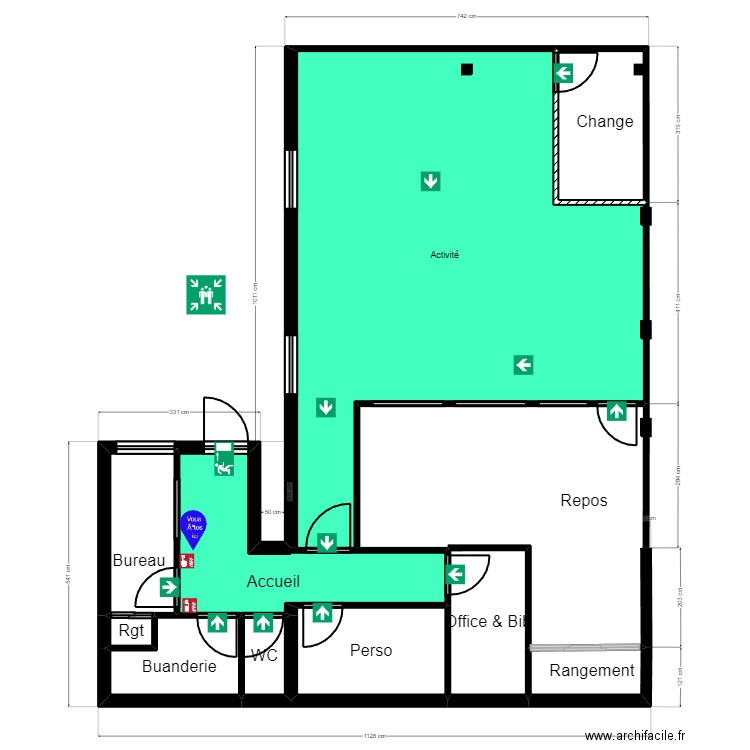 93M71B1 evac. Plan de 0 pièce et 0 m2
