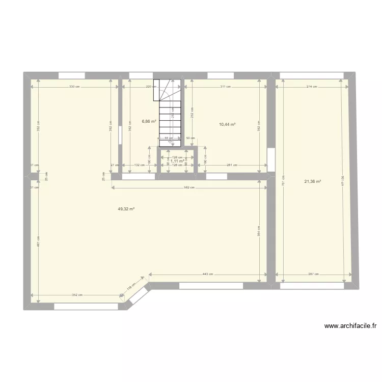 Marcq MAISON 4 SANS EXTERIEUR. Plan de 