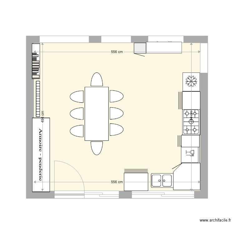 cuisinemarie. Plan de 0 pièce et 0 m2