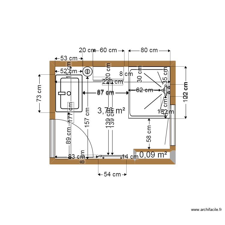 Plan Salle De Bain 4m2