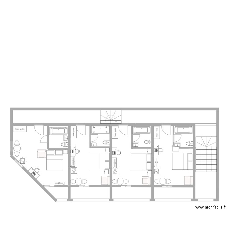 Résidence 1er étage. Plan de 0 pièce et 0 m2