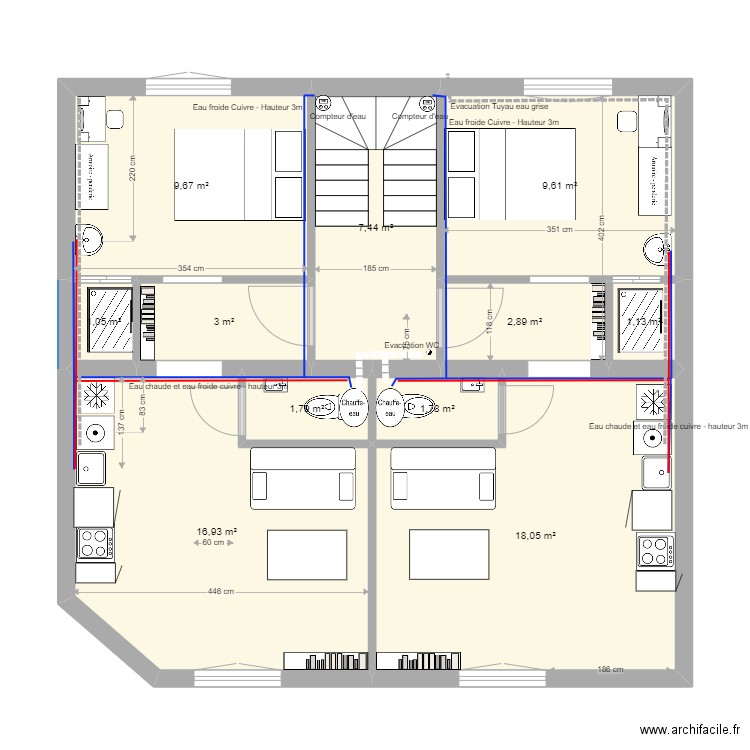 Abbaye 32-Sept-2_Plomberie. Plan de 0 pièce et 0 m2