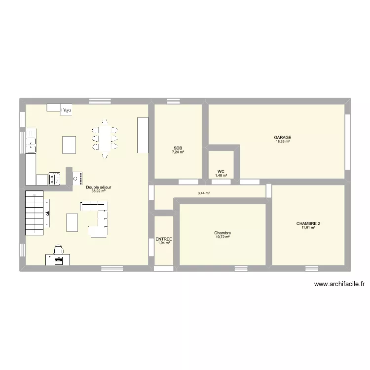 MAISON 2. Plan de 