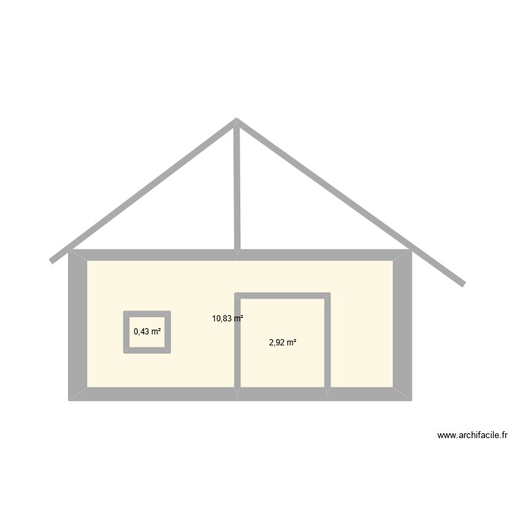 vue jardin. Plan de 0 pièce et 0 m2