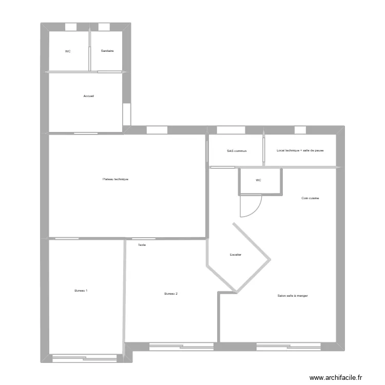 SOUCHERkin&eacute;V2. Plan de 4  et 48 m²