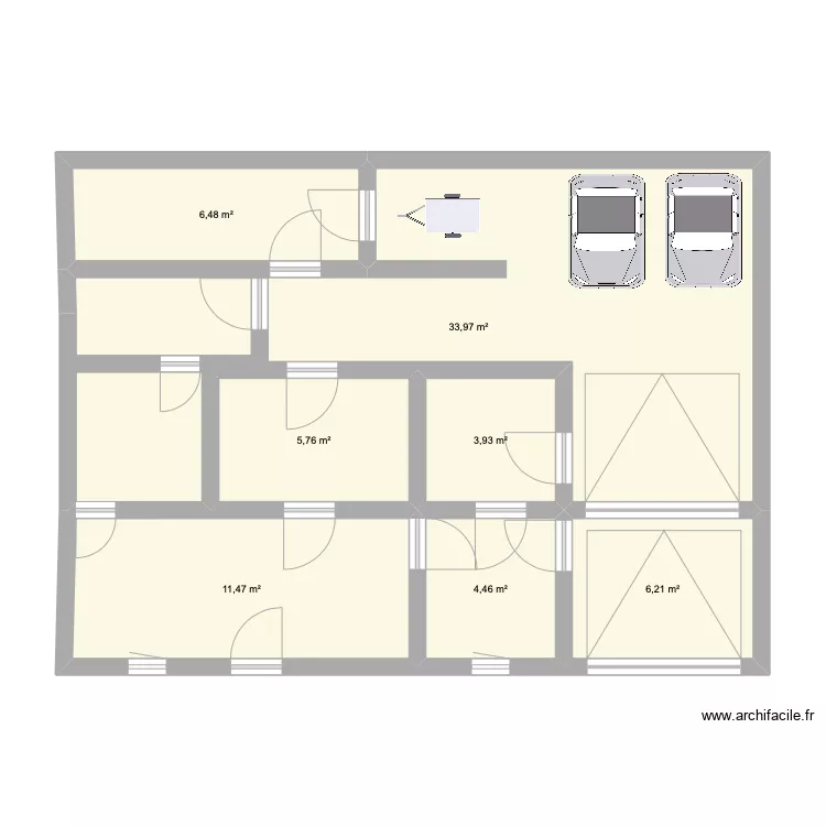 Magasin / Bureaux Eta. Plan de 