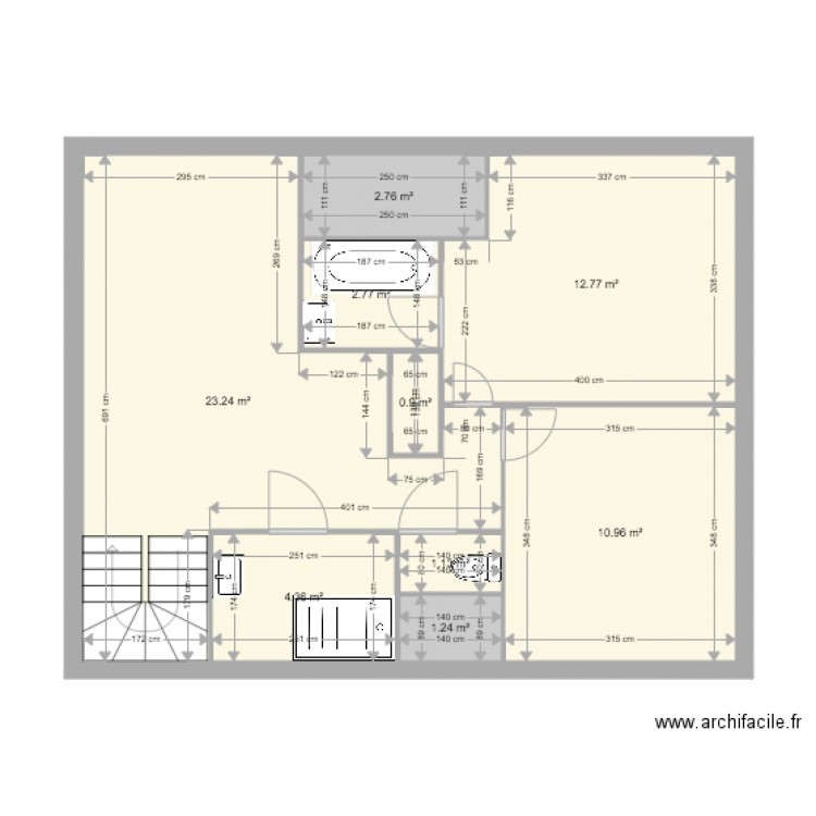 careil étage modifié. Plan de 0 pièce et 0 m2