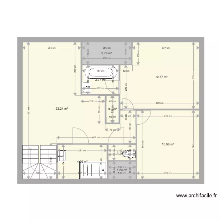 careil &eacute;tage modifi&eacute;. Plan de 
