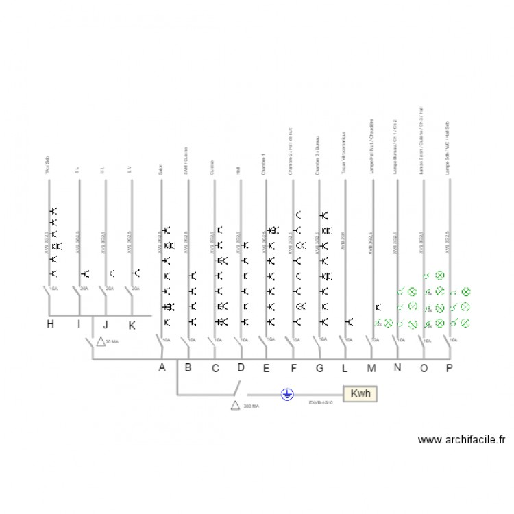 Tubize Elec Unifilaire . Plan de 0 pièce et 0 m2