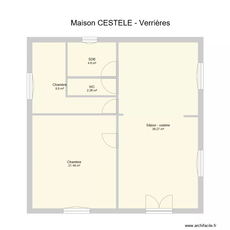 CESTELE Verrières en F. Plan de CESTELE Verrières en F. Plan de
