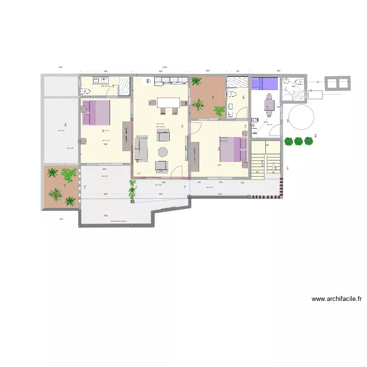 Villa somone rez. Plan de 