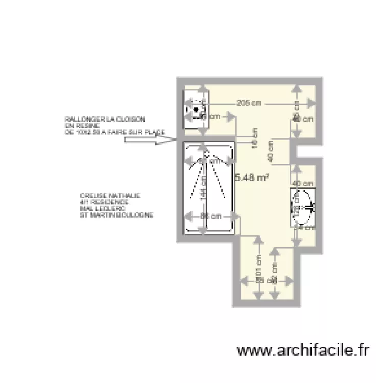 CREUSE NATHALIE . Plan de 