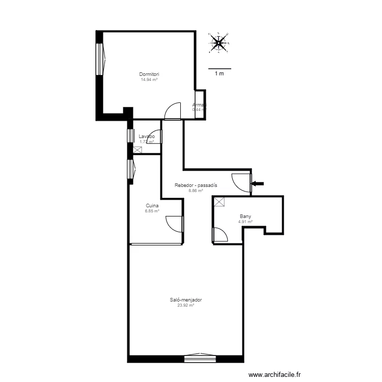 ED ARENY BLOC B 1 P ARINSAL. Plan de 