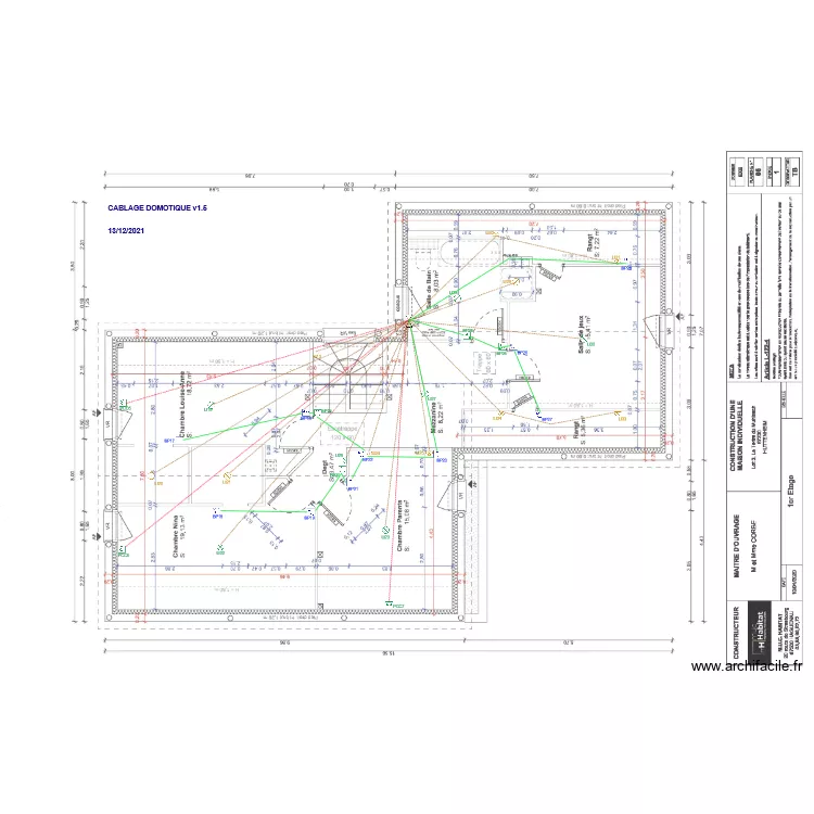 Huttenheim &eacute;tage. Plan de 