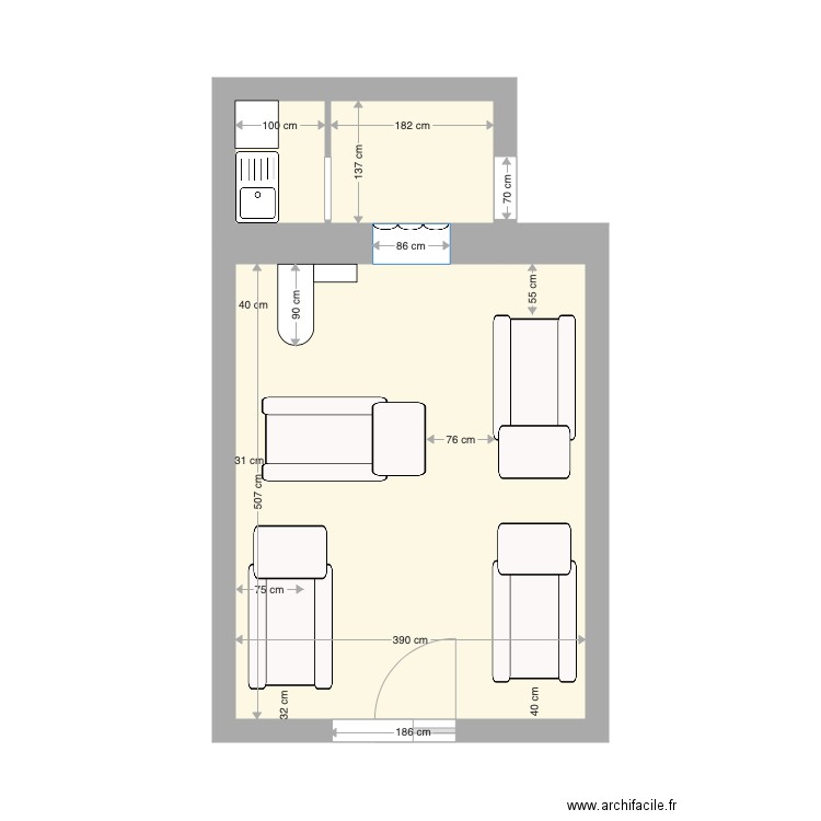 Salon foot massage fauteuils 1. Plan de 0 pièce et 0 m2