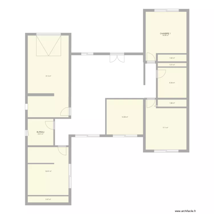 maison djerba. Plan de 