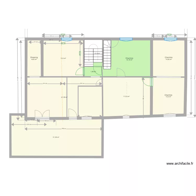 1er &eacute;tage . 8 Juin.2023. v7. Plan de 