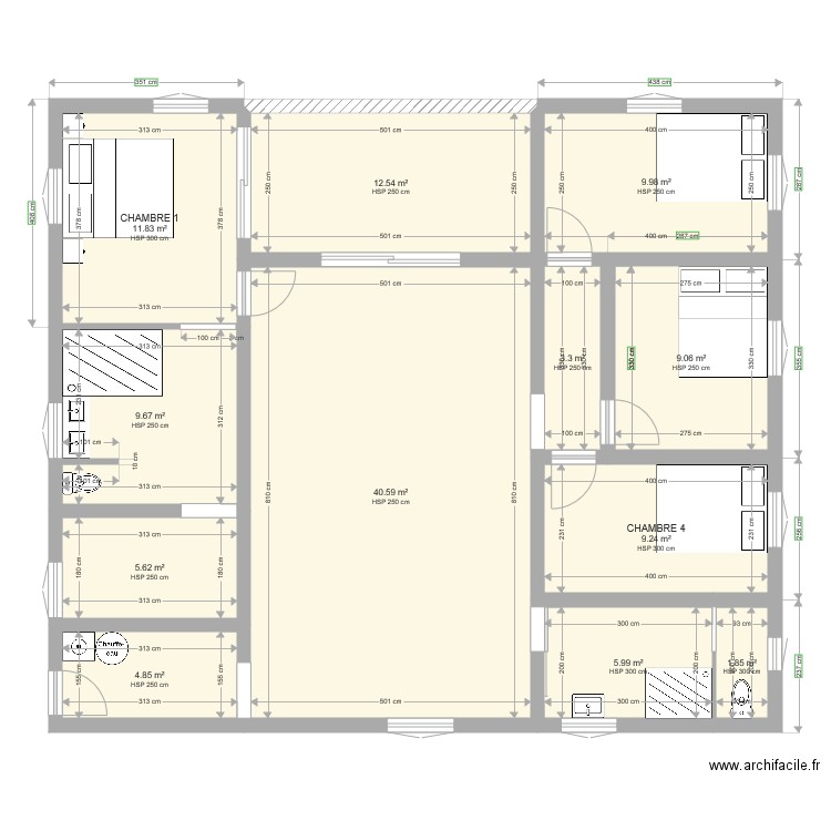 Plan maison Loic. Plan de 0 pièce et 0 m2