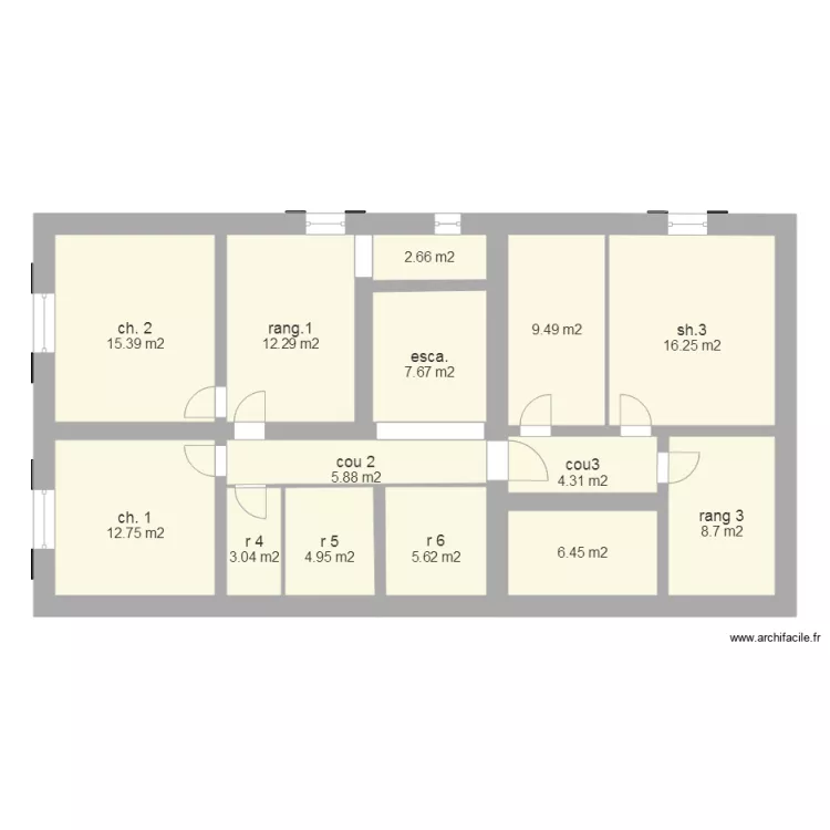 batiment chauvin &eacute;tage nouveau P. Plan de 