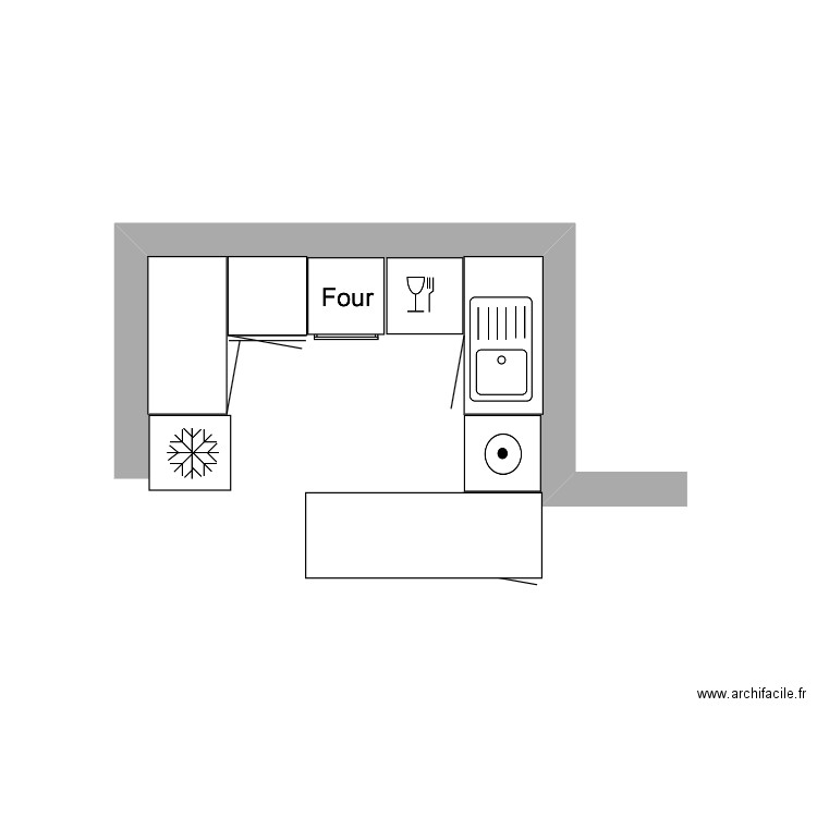 CUISINE . Plan de 0 pièce et 0 m2