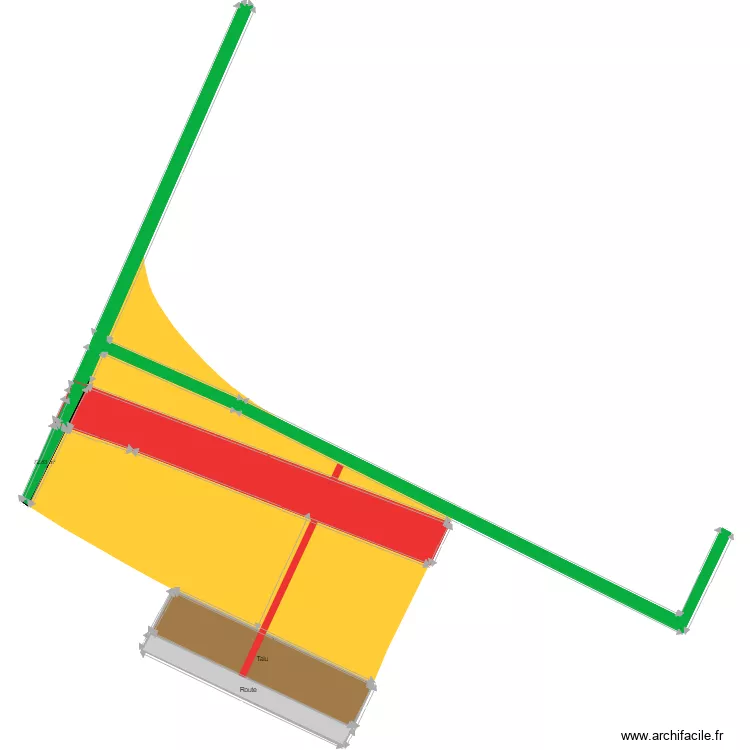 Vieille toulouse. Plan de 