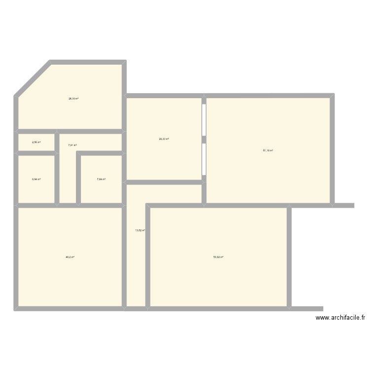 Projet maison cheillé. Plan de 0 pièce et 0 m2