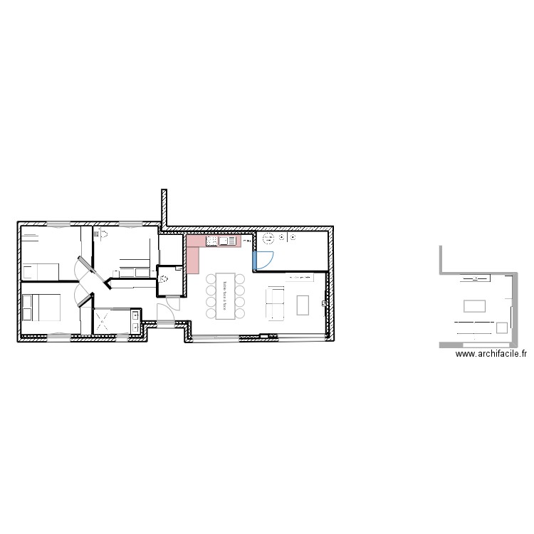 extention1. Plan de 0 pièce et 0 m2