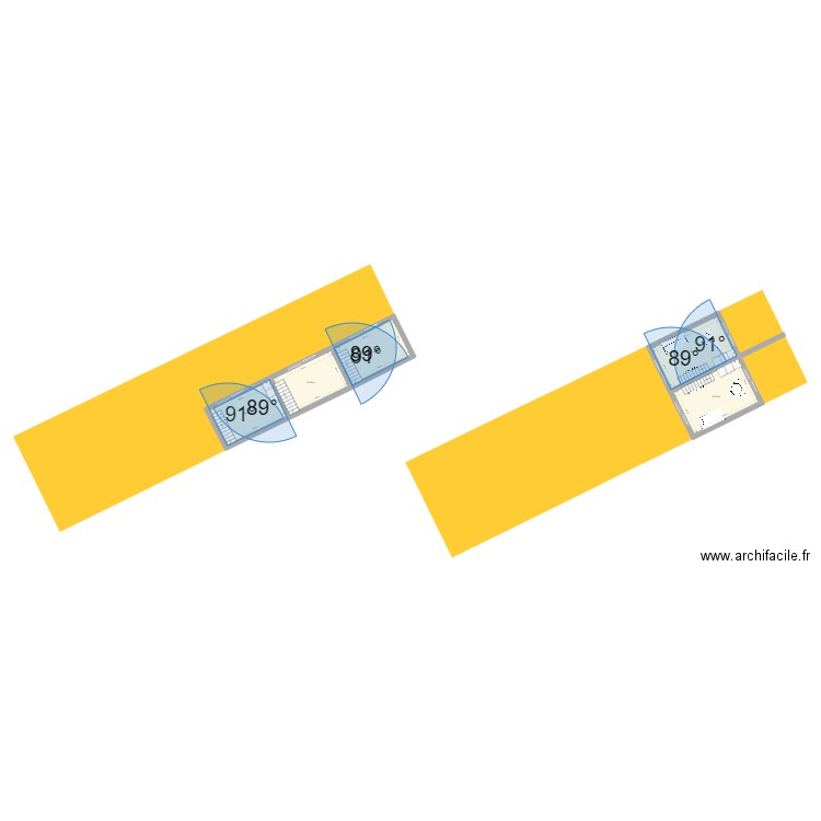 ARTEM COUR. Plan de 5 pièces et 84 m2