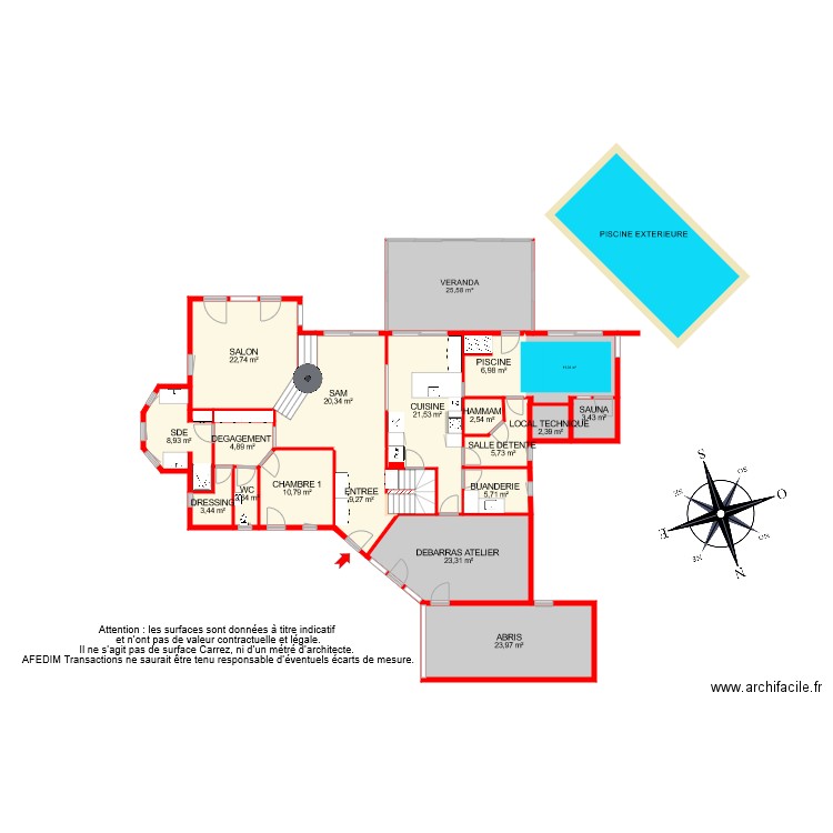 BI 7927 RDC PASCAL. Plan de 0 pièce et 0 m2