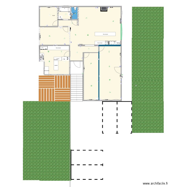 plan local véranda Hésingue . Plan de 0 pièce et 0 m2