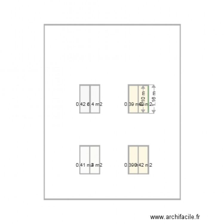 facade sud est ok. Plan de 0 pièce et 0 m2