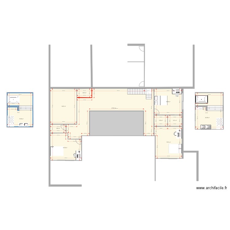 plan maison V3. Plan de 0 pièce et 0 m2