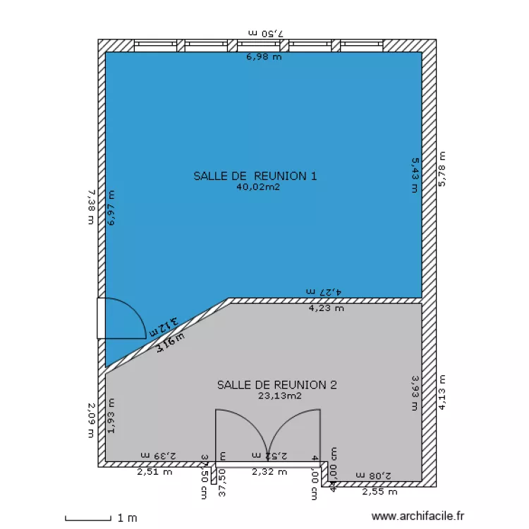 SALLE DE REUNION 025 RDC. Plan de SALLE DE REUNION 025 RDC. Plan de