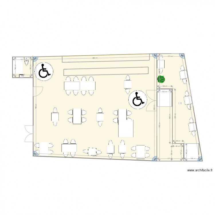 Plan Projeté PTITS CHEFS. Plan de 0 pièce et 0 m2