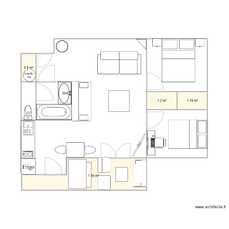 appart balma 2. Plan de 0 pièce et 0 m2