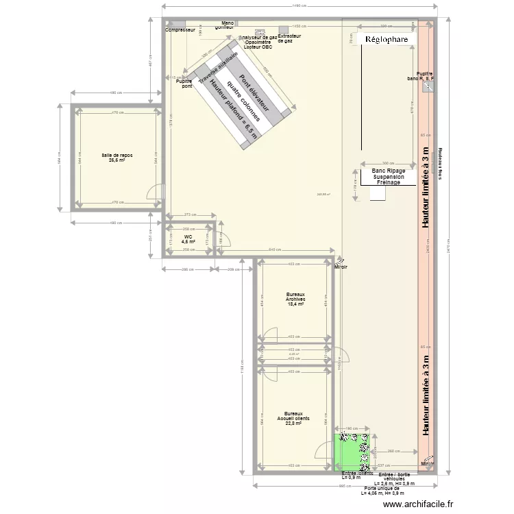 CCT VL CREIL. Plan de 