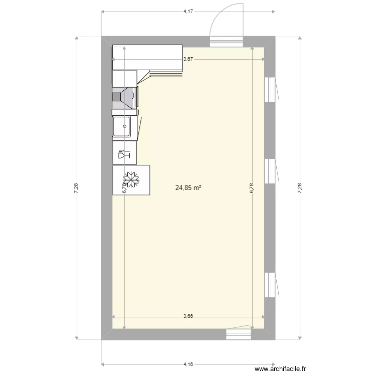 cuisine gite 1. Plan de 