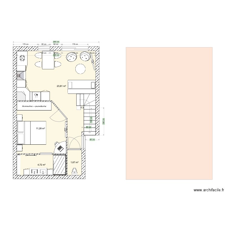 plan gite 2 duplex. Plan de 0 pièce et 0 m2